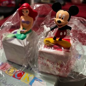 Ariel for Letter A & M for Mickey Mouse Alphabet Blocks , Brand New